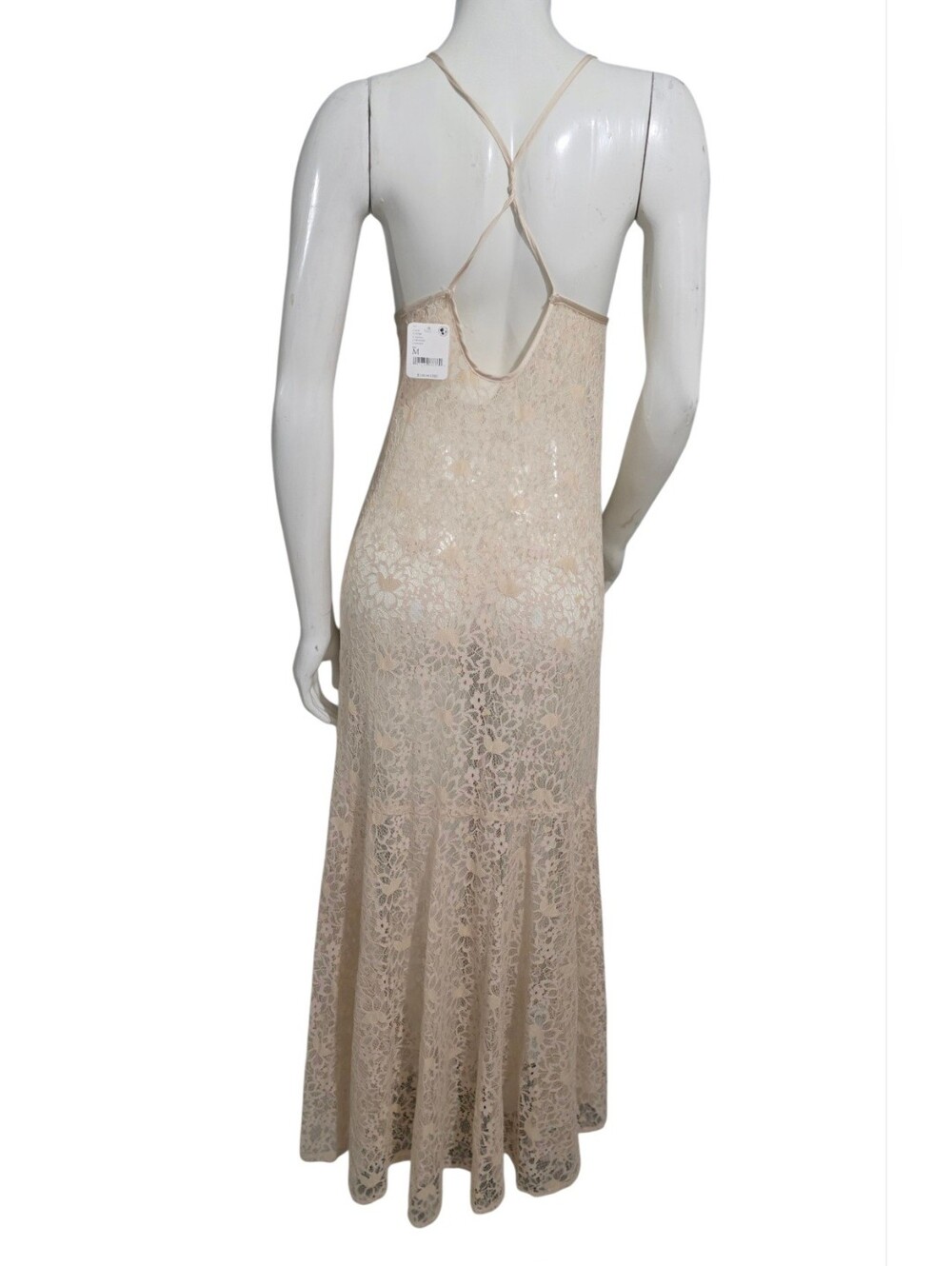 Free People Intimately Sundown Sheer Lace Maxi Slip Dress Size M OB 1414125 - Picture 8 of 16